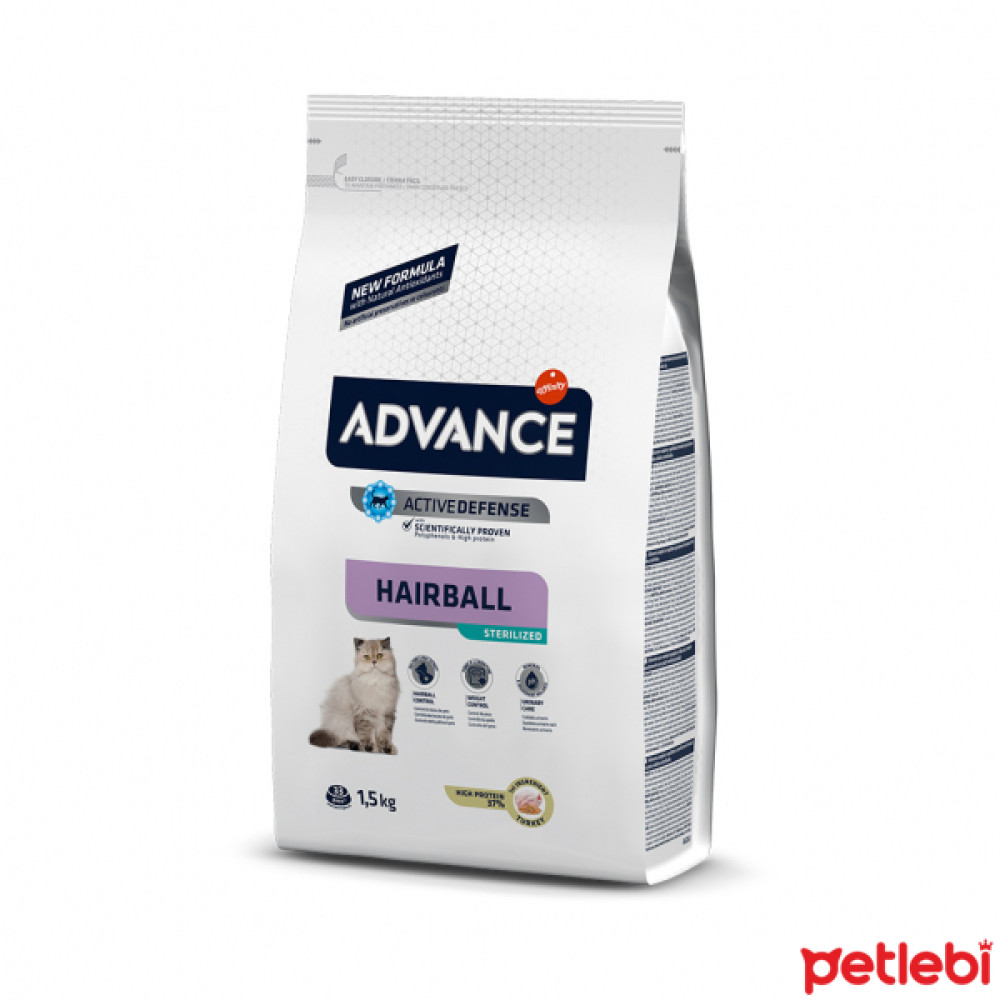 Advance Hindili Tüy Yumağı Önleyici Kısırlaştırılmış Kedi Maması 1,5kg Evcil Hayvan Ürünleri Fiyatı