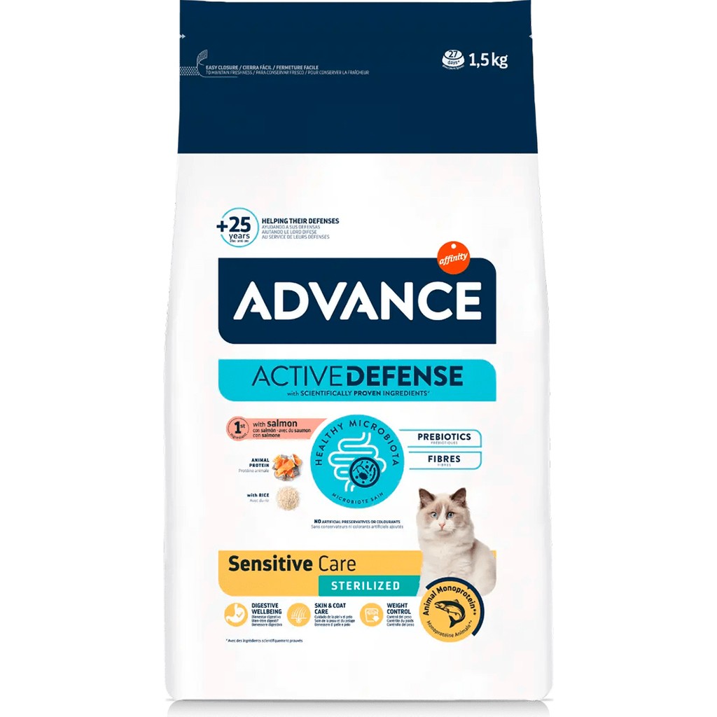 Advance Sensitive Somonlu Kısırlaştırılmış Hassas Kedi Maması 1,5 kg Evcil Hayvan Ürünleri Fiyatı