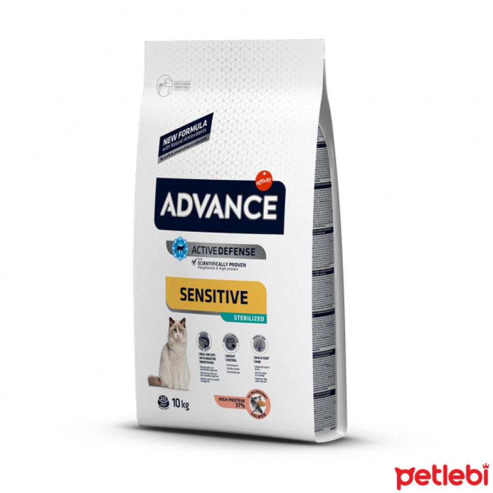 Advance Sensitive Somonlu Kısırlaştırılmış Kedi Maması 10kg Evcil Hayvan Ürünleri Fiyatı