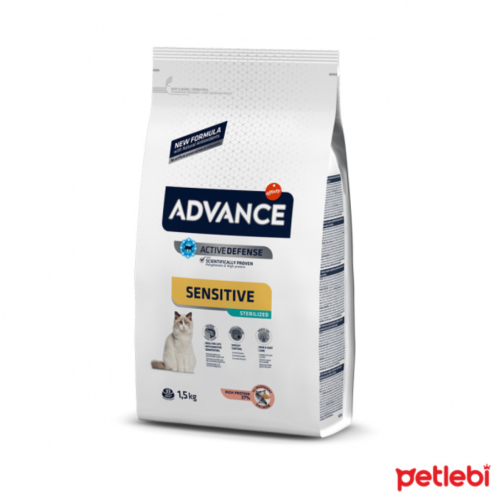 Advance Sensitive Somonlu Kısırlaştırılmış Kedi Maması 1,5kg Evcil Hayvan Ürünleri Fiyatı