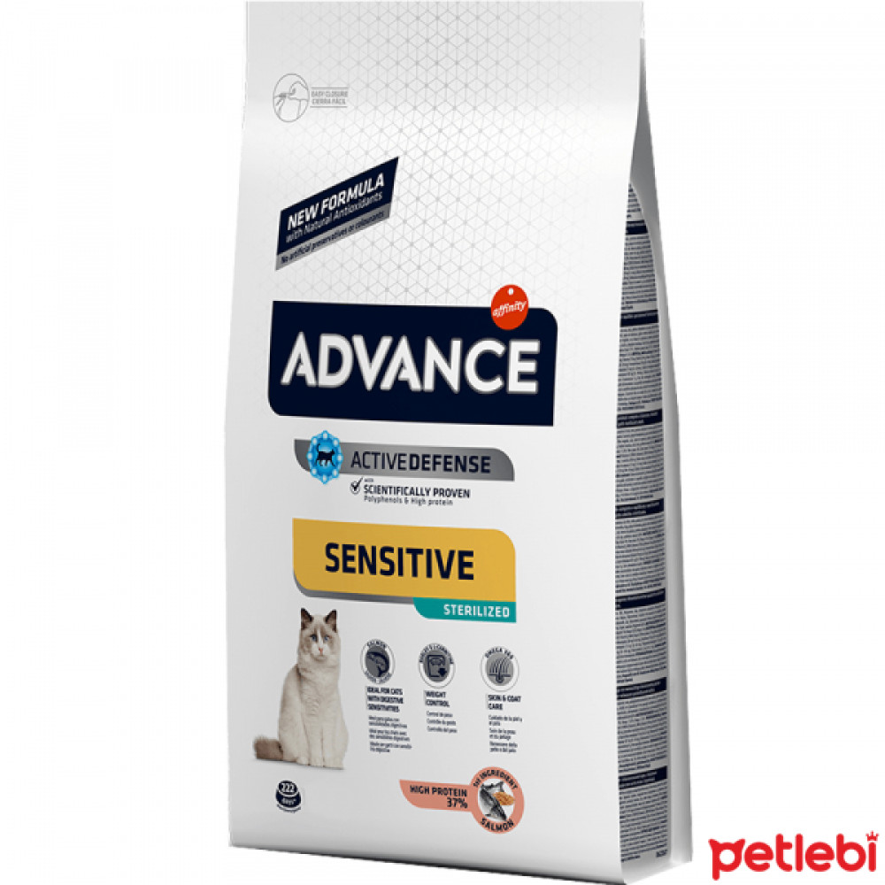 Advance Sensitive Somonlu Kısırlaştırılmış Kedi Maması 3kg Evcil Hayvan Ürünleri Fiyatı