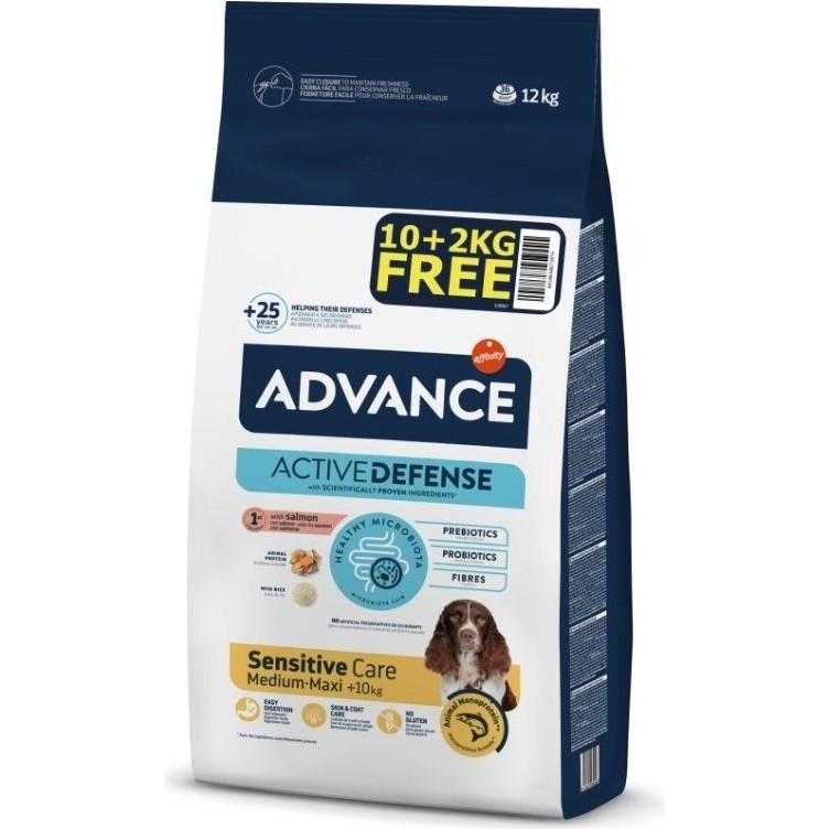 Advance Sensitive Somonlu ve Pirinçli Orta ve Büyük Irk Yetişkin Köpek Maması 10 kg + 2 kg Hediyeli Evcil Hayvan Ürünleri Fiyatı