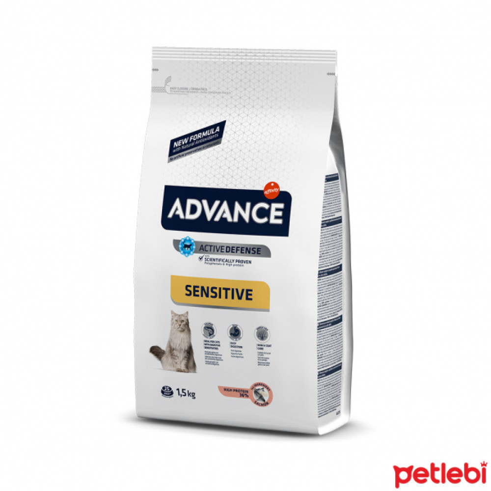 Advance Sensitive Somonlu Yetişkin Kedi Maması 1,5kg Evcil Hayvan Ürünleri Fiyatı