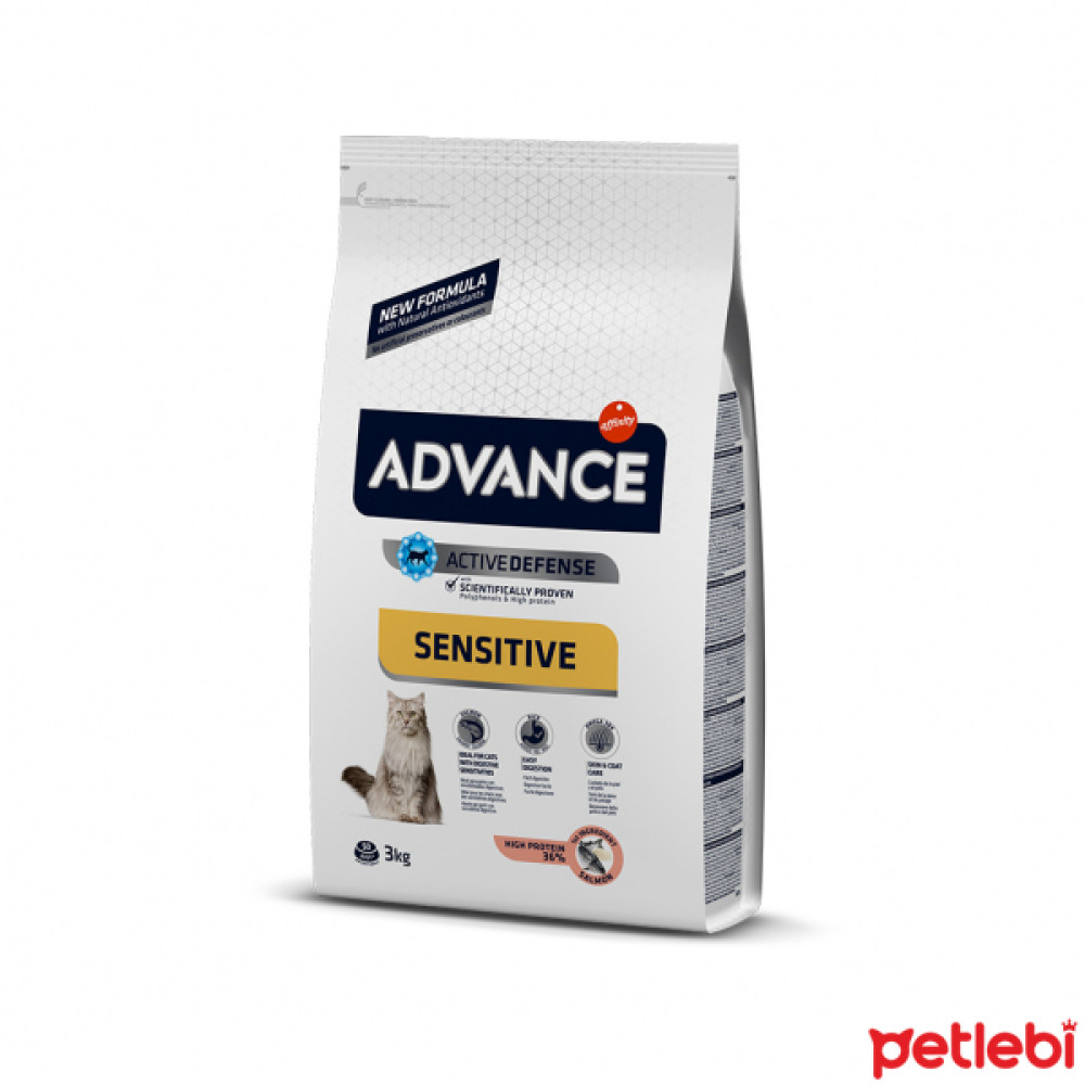 Advance Sensitive Somonlu Yetişkin Kedi Maması 3kg Evcil Hayvan Ürünleri Fiyatı