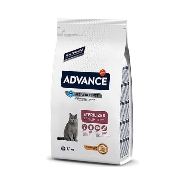 Advance Sterilised Senior +10 Yaş Kısırlaştırılmış Yaşlı Kedi Maması 1.5 kg Evcil Hayvan Ürünleri Fiyatı