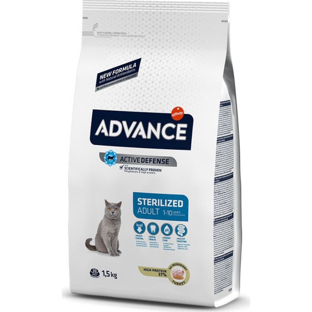 Advance Sterilized Hindili Kısırlaştırılmış Kedi Maması 1,5 Kg Evcil Hayvan Ürünleri Fiyatı