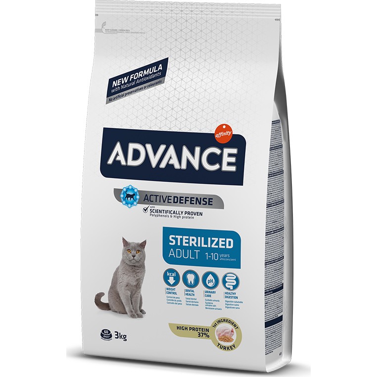 Advance Sterilized Hindili Kısırlaştırılmış Kedi Maması 3 Kg Evcil Hayvan Ürünleri Fiyatı