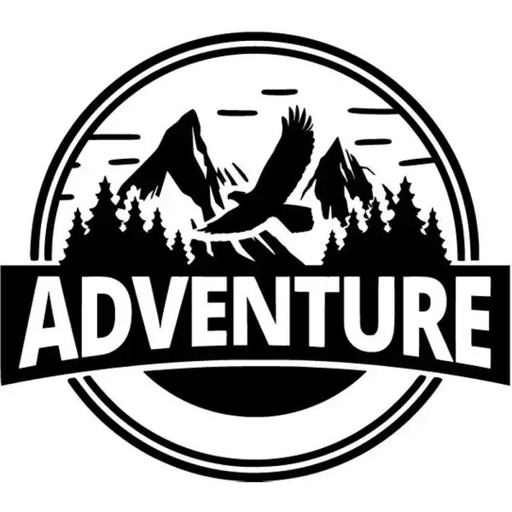Adventure Sticker-Miyrem (Oto-Motor-Laptop-Duvar-Dekor) 20 x 18 cm - Beyaz Oto Boyaları Fiyatı