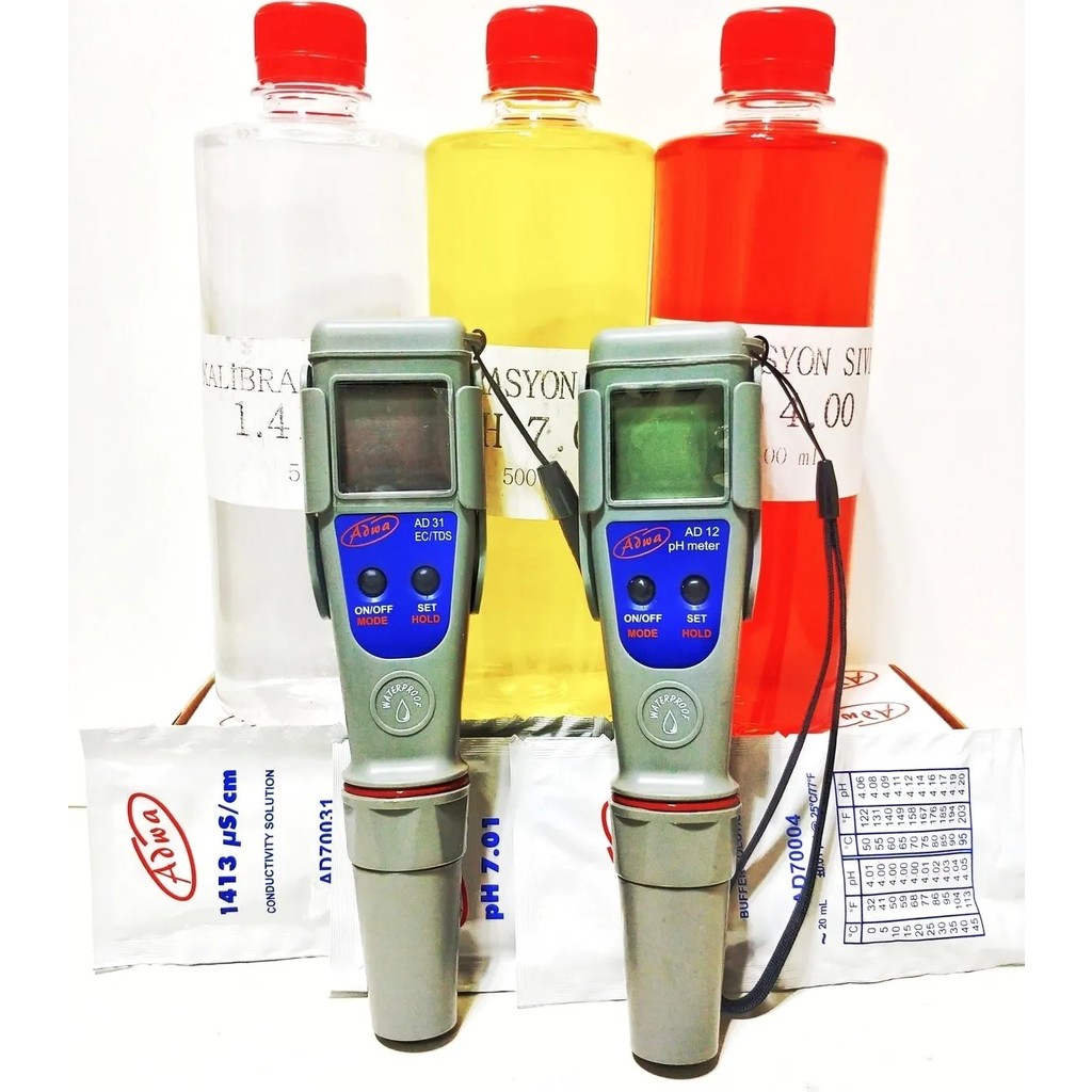 Adwa Ph Ve Ec Metre(12-31) Profesyonel Ölçüm Cihaz Seti 500ml Kalibrasyon Sıvıları - 1 Diğer Fiyatı
