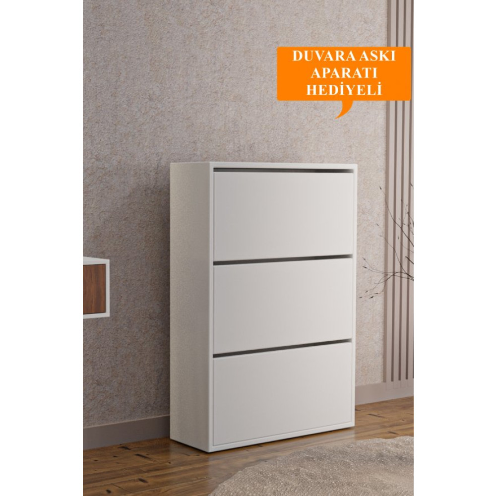 Aeka Ae-1078 3 Kapaklı 6 Raflı Ayakkabılık Ayakkabılık Fiyatı