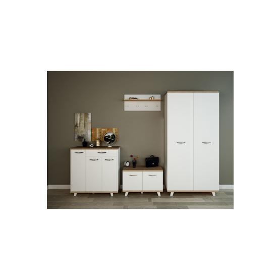 Aeka AE-3041 Eras Lüks Vestiyer-Askılıklı Ayakkabılık-Portmanto Takımı