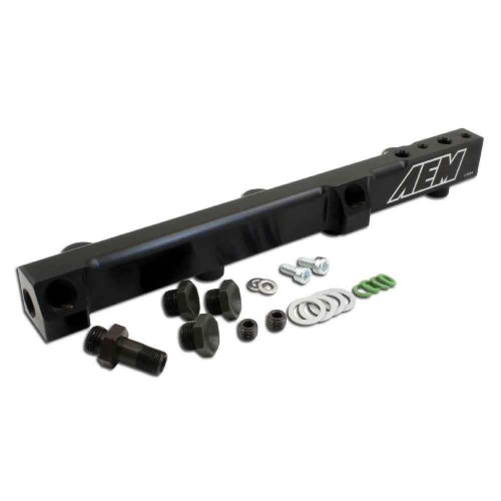 AEM 25-104BK Black High Volume Fuel Rail