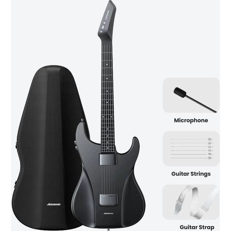 Aeroband Dijital Gitar Full Set Siyah Elektro Gitarlar Fiyatı