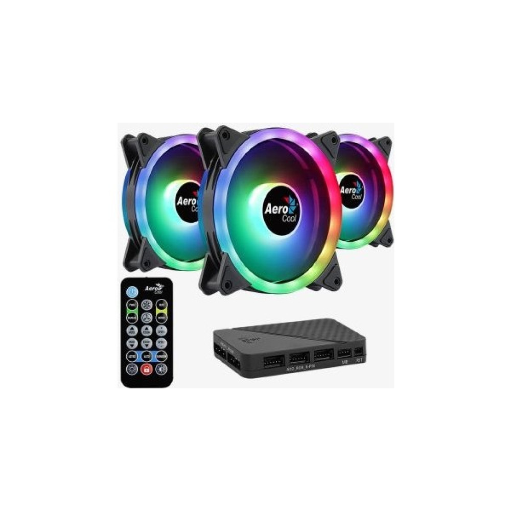 Aerocool Duo Pro 3x12 cm ARGB Fan + Uzaktan Kumanda (AE-DUO-PRO) Soğutucular Fiyatı