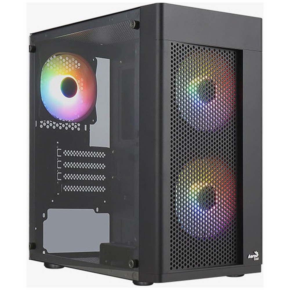 Aerocool Hexform 3X12CM Frgb LED Fanlı, Mesh Ön Panel, Temperli Cam Yan Panel, USB 3.0 Matx Bilgisayar Kasası (Ae-Hexfr) PC Kasaları Fiyatı