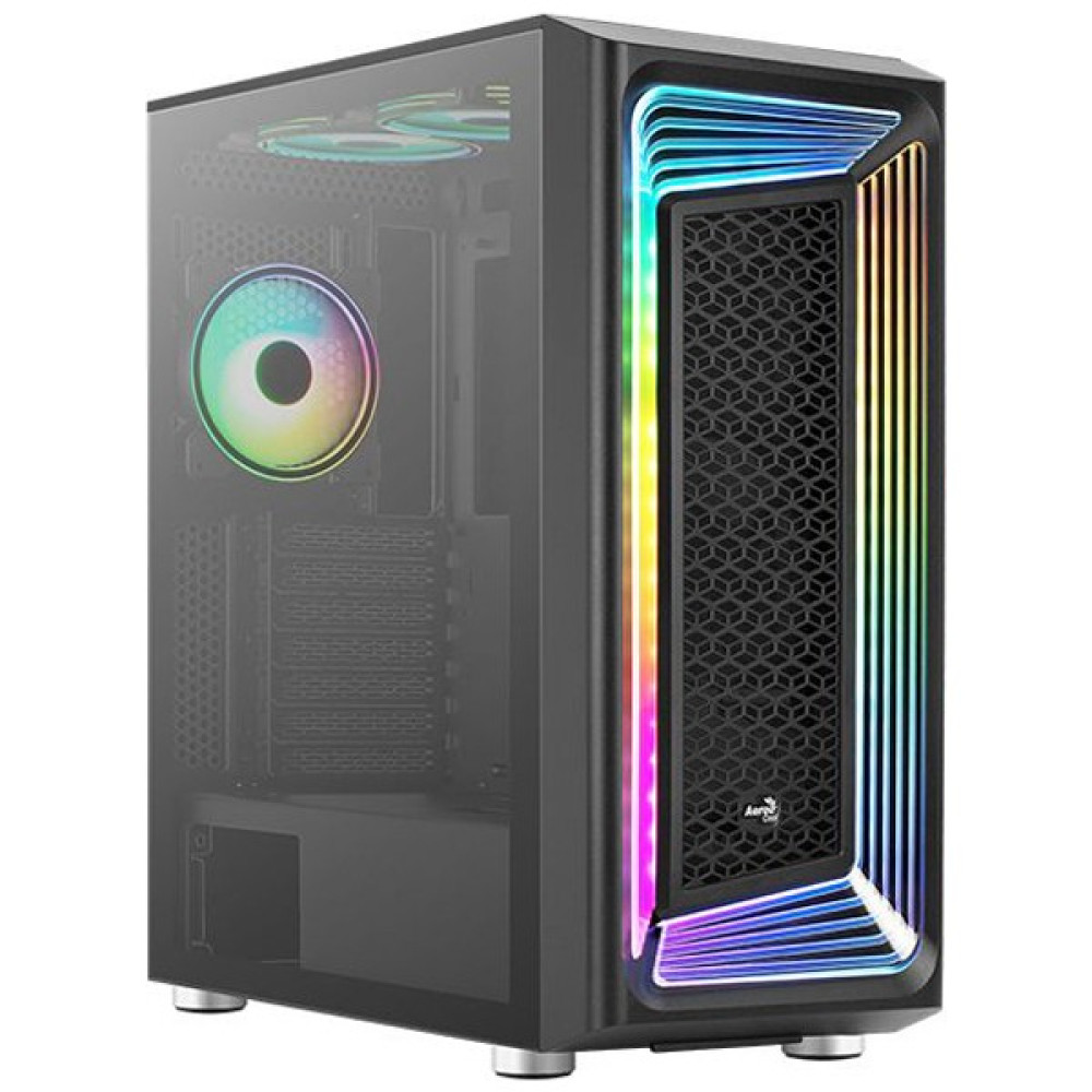 Aerocool Interstellar 3X12CM Argb LED Fanlı, Mesh Ön Panel, Temperli Cam Yan Panel, Dikey Ekran Kartı Takılabilen USB 3.0 / Type-C Atx Bilgisayar K... PC Kasaları Fiyatı