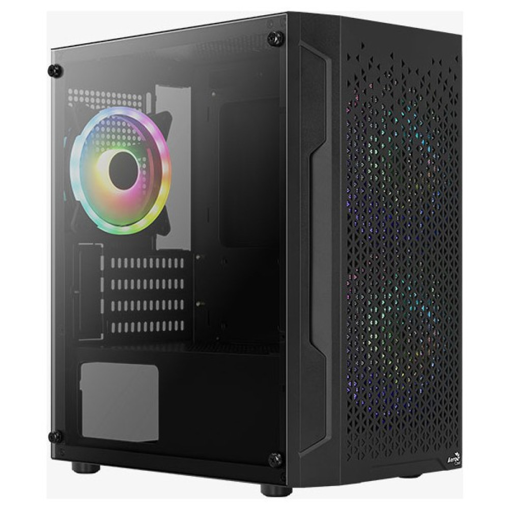 Aerocool Trinity Mini V2 500W 80+ 3xFRGB Fanlı FRGB LED Fanlı Mesh Ön Panel Temperli Cam Yan Panel USB 3.0 mATX Bilgisayar Kasası (AE-TRI-V2P580) PC Kasaları Fiyatı