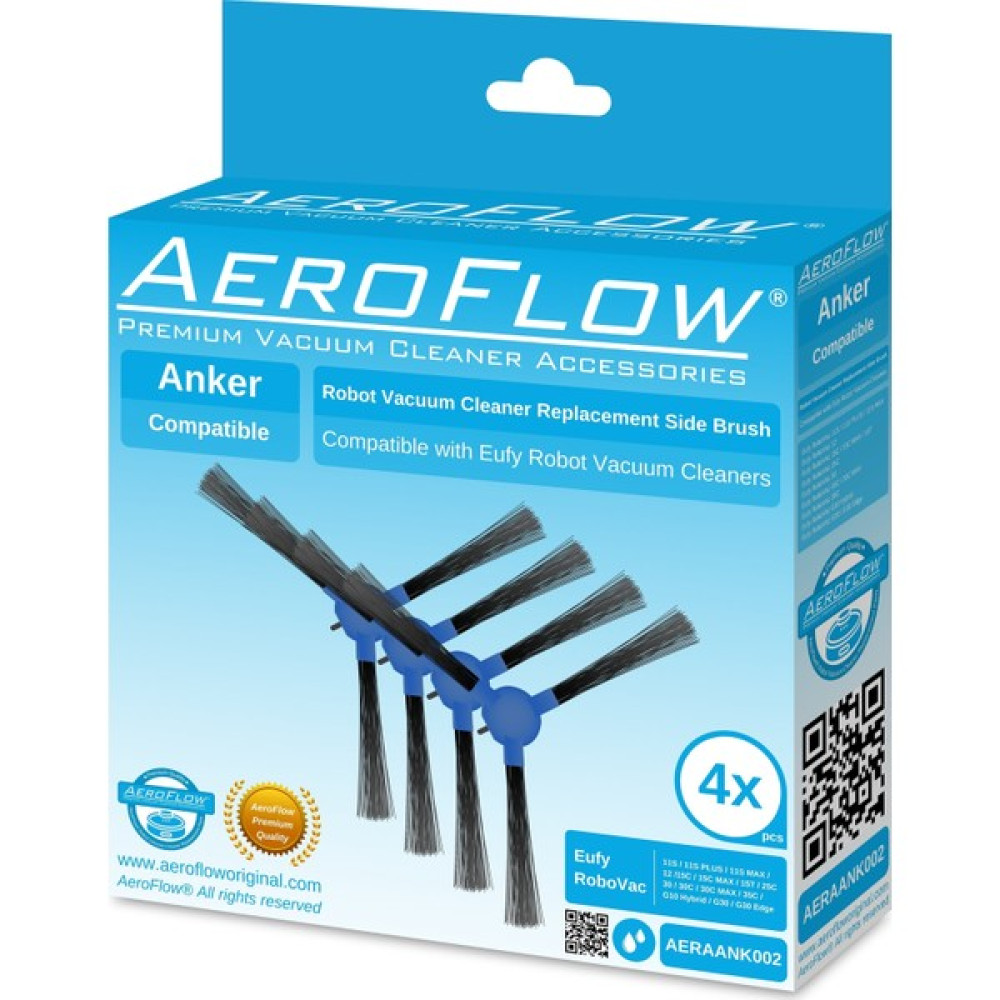 Aeroflow Orijinal Anker Eufy Robovac 15T Yan Fırça - 4 Adet Elektrikli Süpürge Aksesuarları Fiyatı