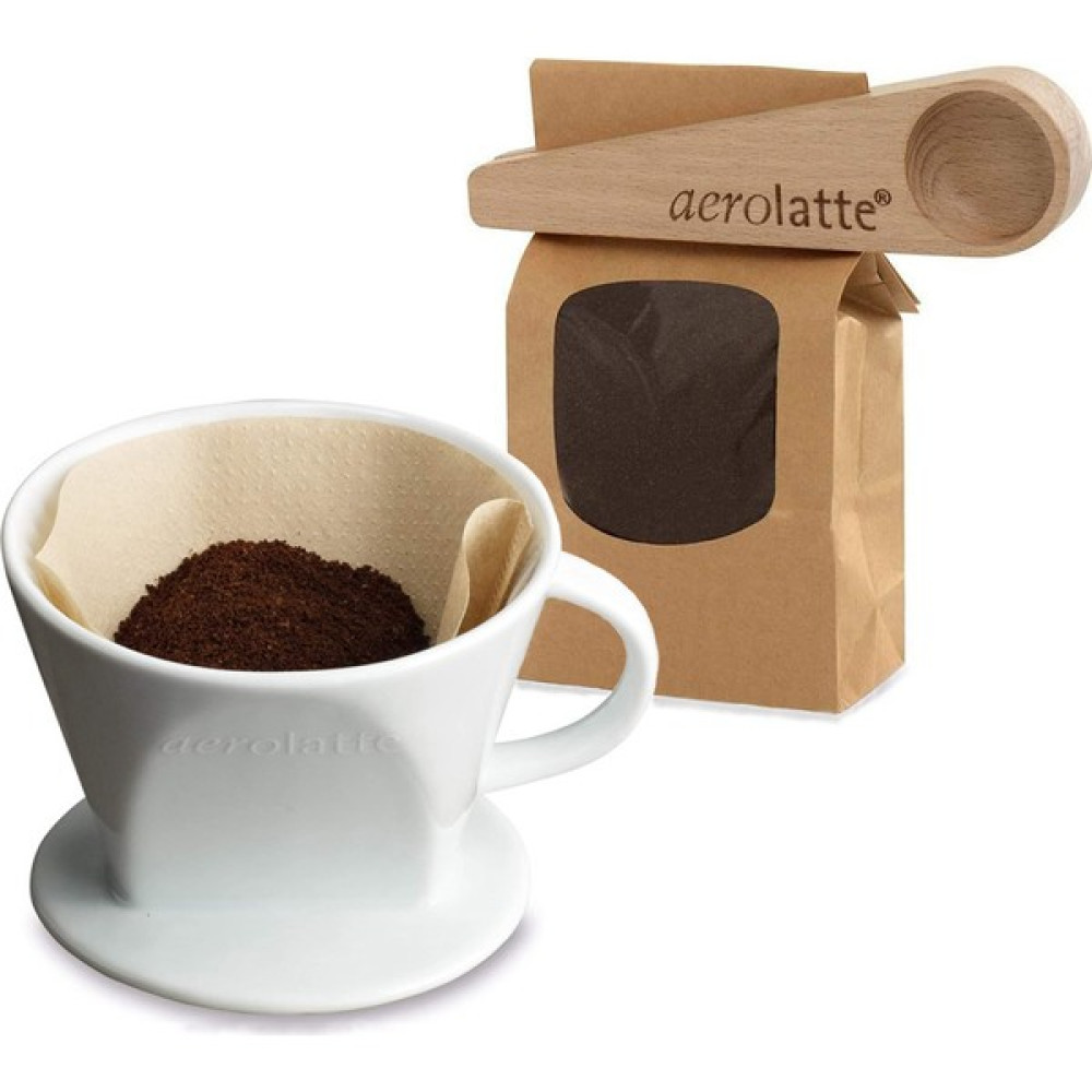 Aerolatte Seramik Dripper Kahve Filtresi, No. 2 Ve Klipsli Kahve Ölçü Kaşığı Mutfak Gereçleri Fiyatı