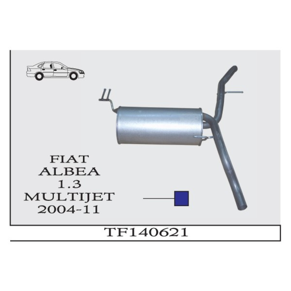 AES Fıat Albea 1.4i 2007> Ara Boru Egzoz Susturucu Tuning - Modifiye Fiyatı