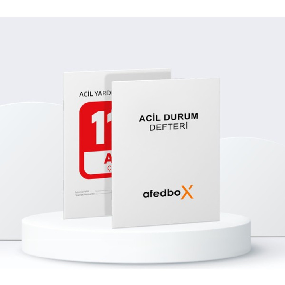 Afedbox Acil Durum Defteri Not Defteri & Bloknot Fiyatı