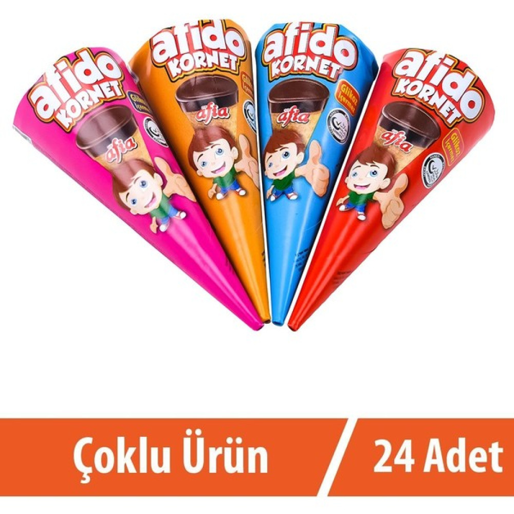 Afia Afido Kornet 24X25 gr - 1 Adet Çikolata ve Gofret Fiyatı