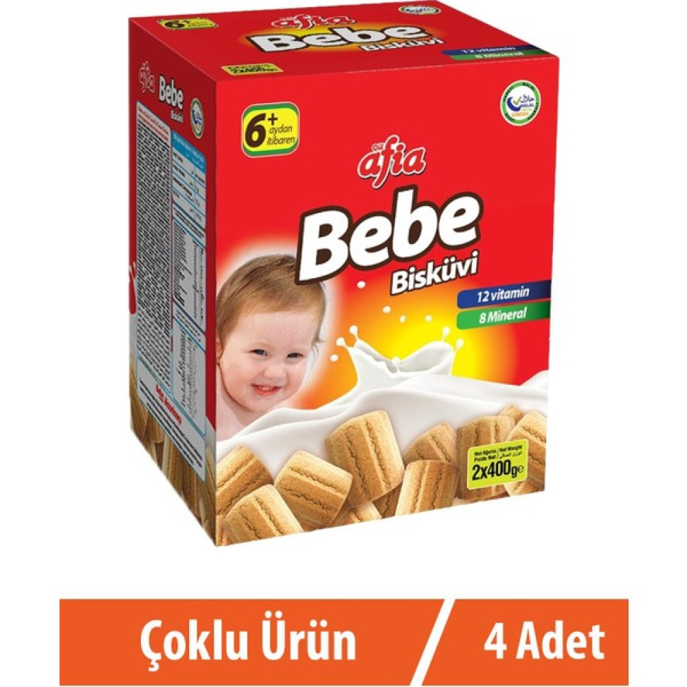 Afia Bebe Bisküvisi 4X800 gr Bebek Beslenme Gereçleri Fiyatı