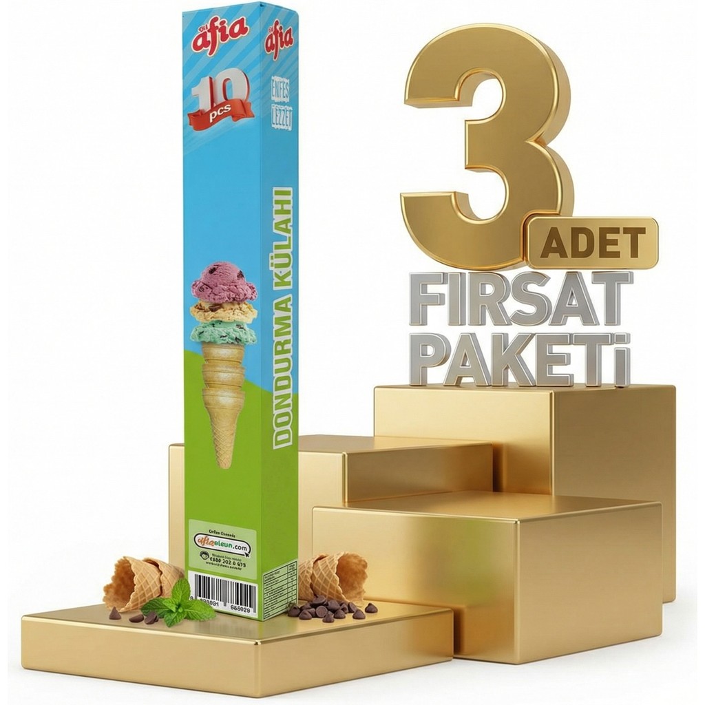 Afia Dondurma Külahı 3X10LU Dondurma Fiyatı