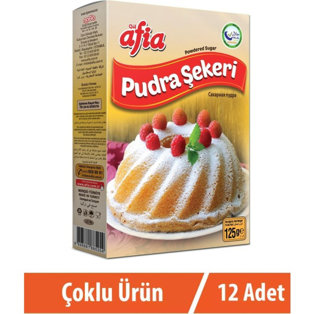 Afia Pudra Şekeri 12X125 gr - 1 Adet Oto Boyaları Fiyatı