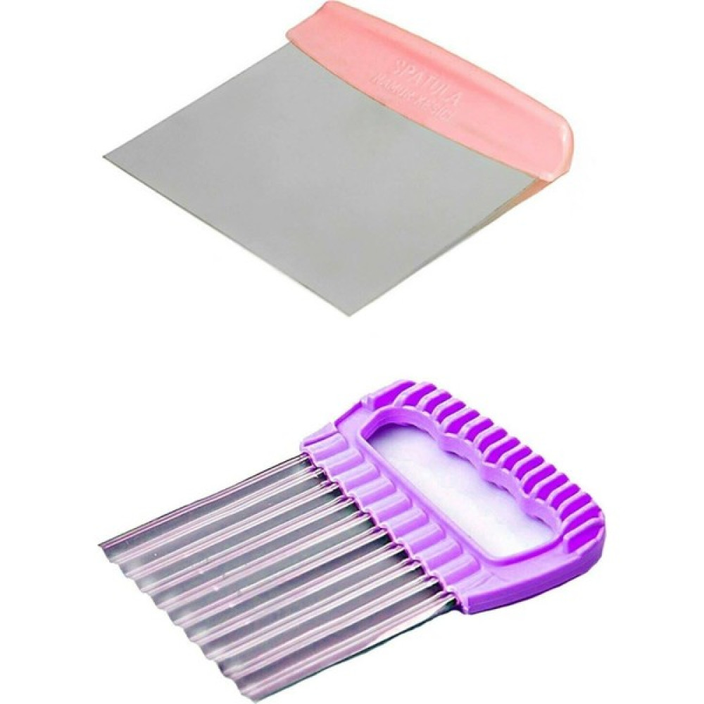 Afife Home 2 Li Çelik Hamur Kesici Spatula ve Şekilli Patates Dilimleyici Pratik Doğrayıcı Mutfak Gereçleri Fiyatı