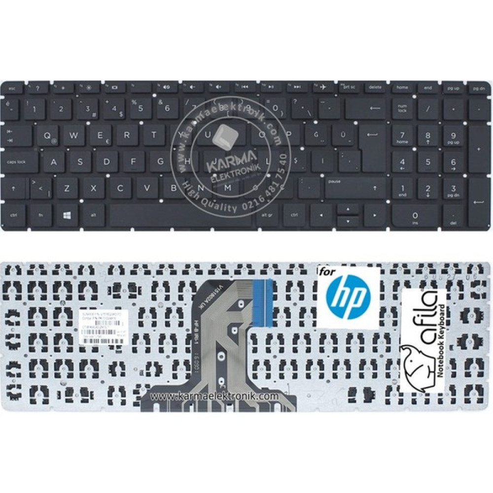 Afila Hp TPN-C125, TPN-C126 Notebook Klavyesi (Siyah Tr) Kablosuz Klavye Fiyatı