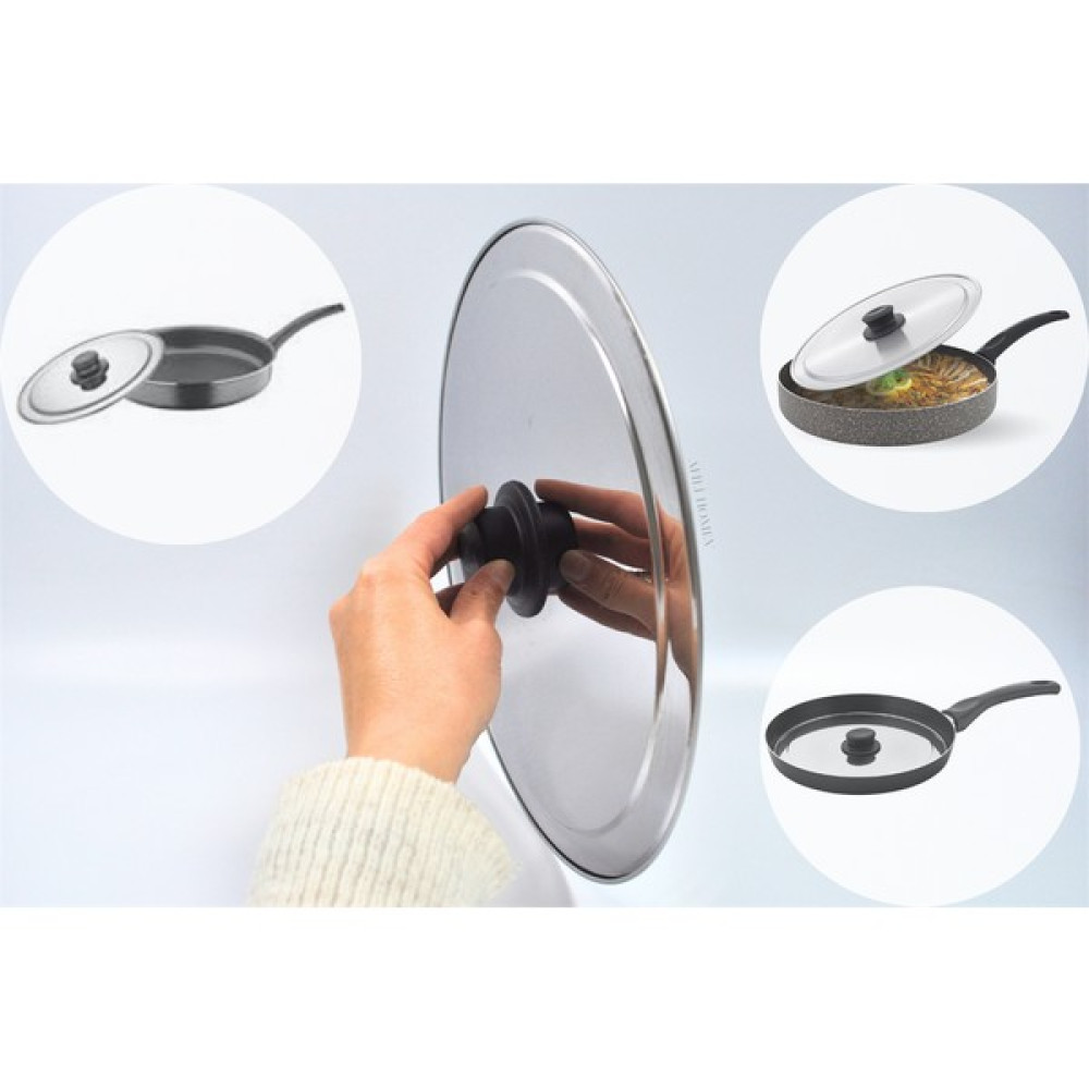 Afili Home 30 cm Paslanmaz Çelik Tava Kapağı, Metal Balık Tava Kapağı,30 cm Tavalara Uygun Kapak, Yağ Sıçratmaz Tava Tencere Kapağı Mutfak Gereçleri Fiyatı