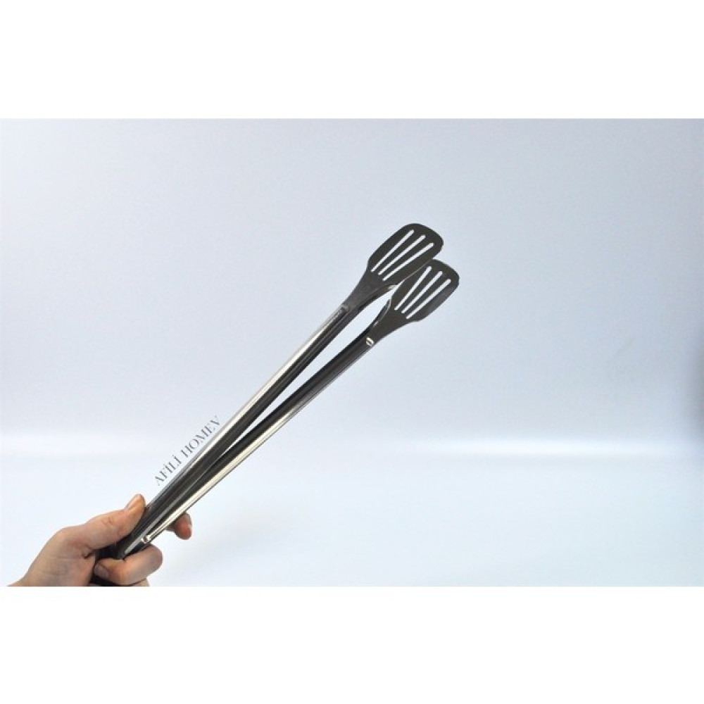 Afili Home Paslanmaz Çelik Barbekü Maşası, Et Mangal Maşası, Çelik Büyük Kızartma Maşası, Büyük Izgara Maşası 33,5 cm - 1 Adet Yemek & Mutfak Masası Fiyatı