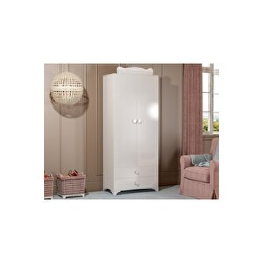 Afilli Bdlp 058 Babysun 2 Kapılı 2 Çekmeceli Dolap Beyaz Bebek Odası Gardırop Fiyatı