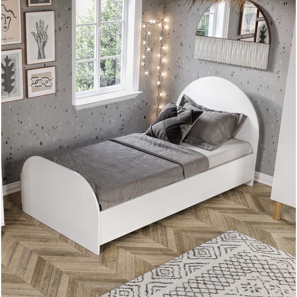 Afilli Güneş Bohem Karyola Tamamı Mdf 90X190 - Beyaz - 90 x 190 cm SSD / Solid State Drive Fiyatı