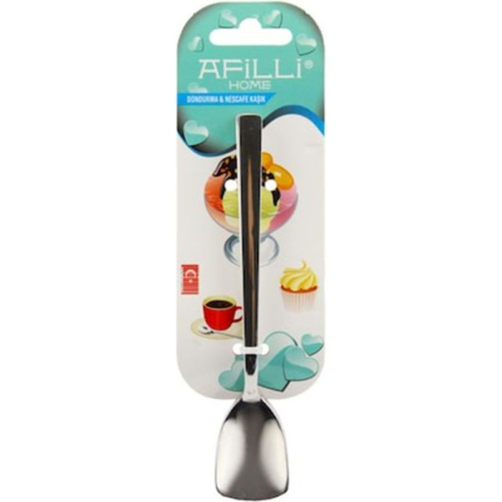 Afilli Paslanmaz Çelik 6 Adet Dondurma Kaşığı Nescafe Kaşığı - Gümüş Çatal / Kaşık / Bıçak Takımları Fiyatı