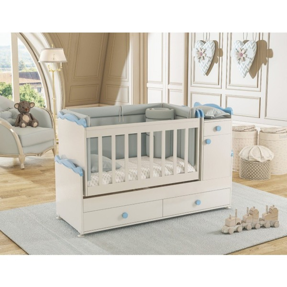 Afillibebek Bby 890 Babysun Büyüyen Beşik 60 x 165 cm - Mavi Beşik Fiyatı