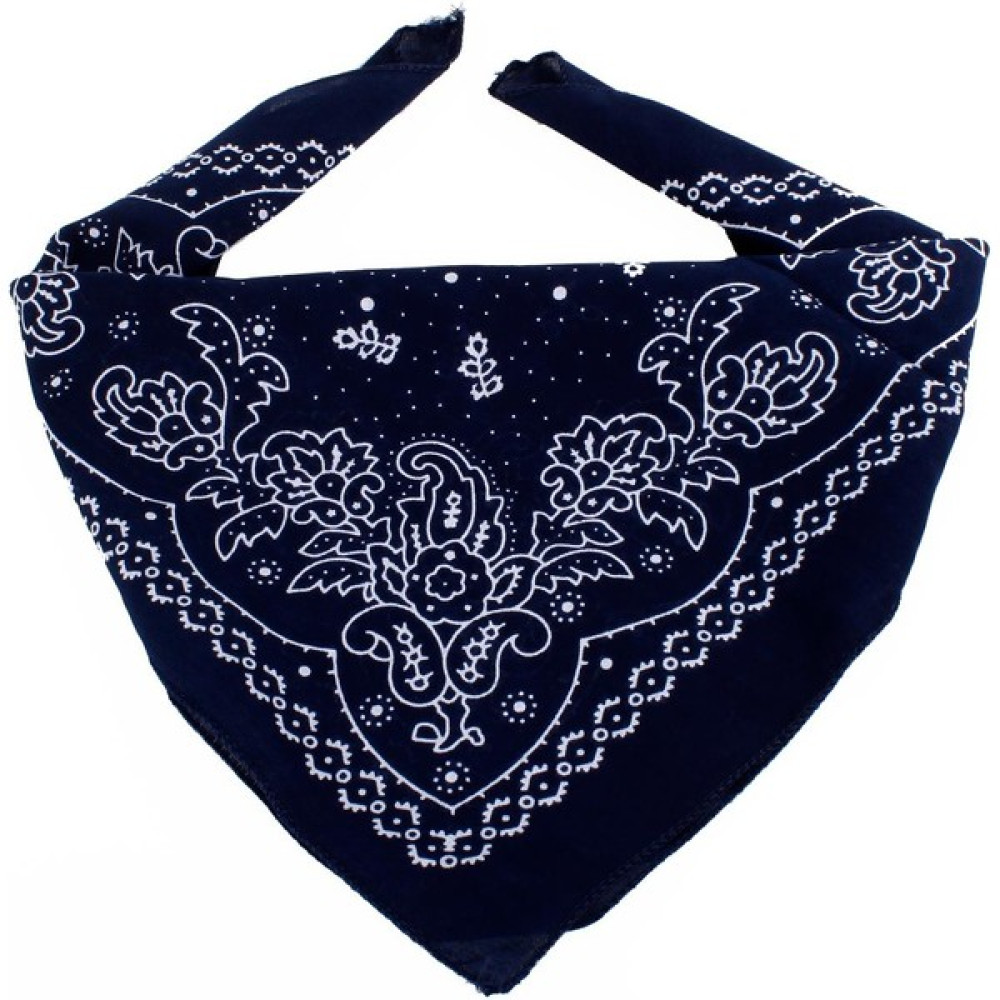 Afillix Concept Lacivert Etnik Çiçek Tasarım %100PAMUK Bandana Bandana (Outdoor) Fiyatı