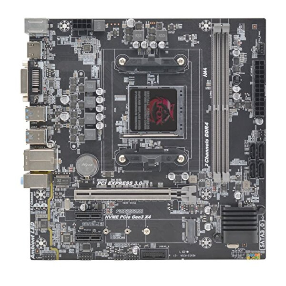 Afox B450-Ma-V2 Ddr4 3200 MHz Pci-E Gen3 M.2 VGA DVI Hdmi mATX AM4 Anakart Anakart Fiyatı