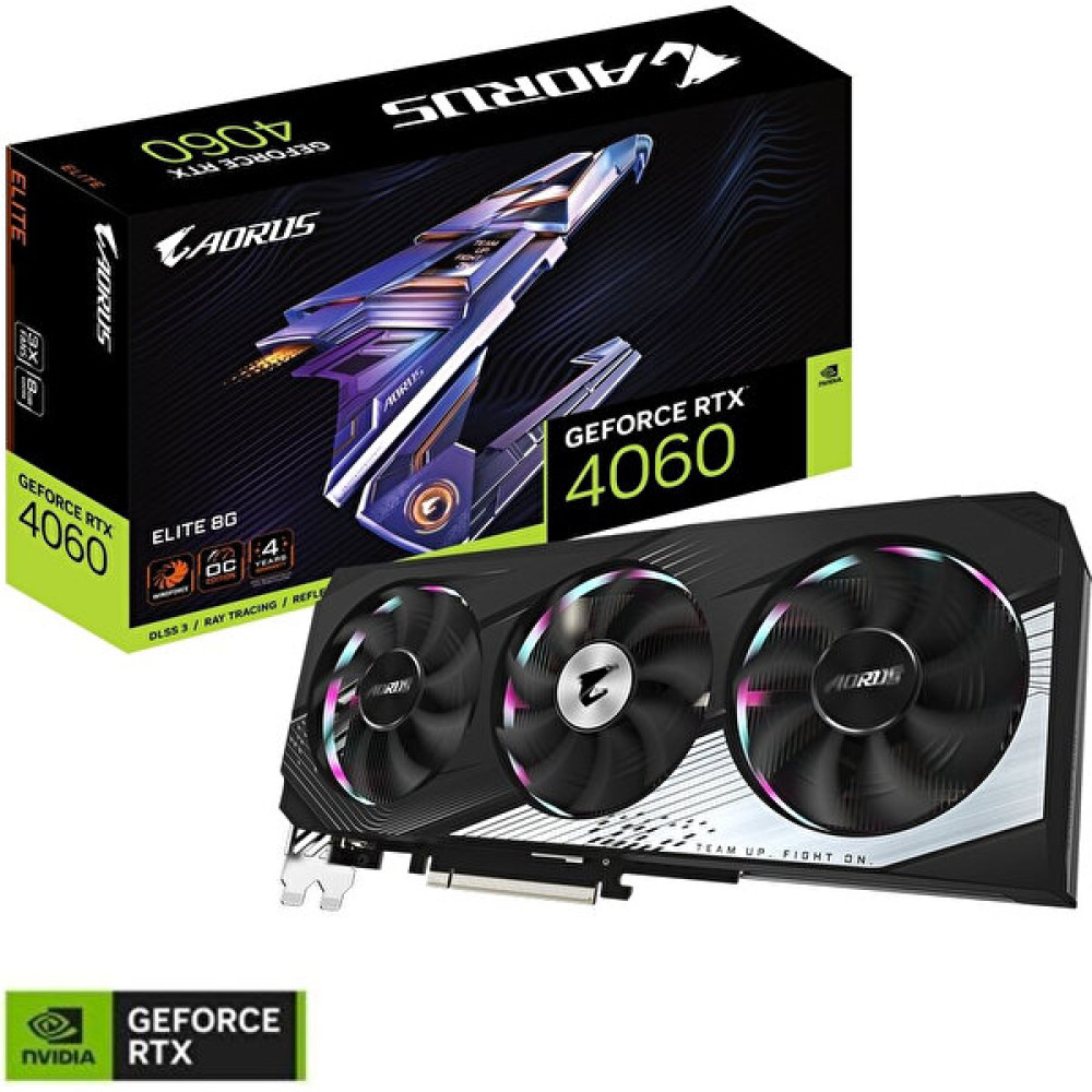 Afox Gigabyte Aorus GeForce RTX 4060 Elite 8G GV-N4060AORUS E-8GD GDDR6 128Bit Ekran Kartı Ekran Kartları Fiyatı