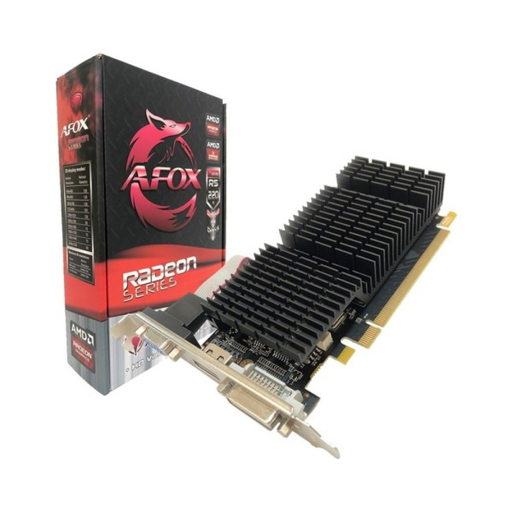Afox Radeon R5 220 2GB 64Bit DDR3 PCI-Express 2.0 Ekran Kartı AFR5220-2048D3L5 Ekran Kartları Fiyatı