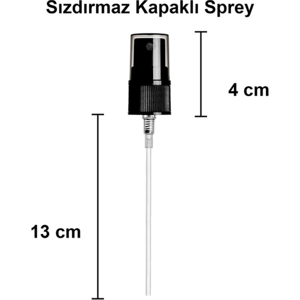 Afra Tedarik 18 Pp / 18 mm Kapaklı Sprey Fısfıs Kolonya Dezenfektan Sprey Başlığı Siyah 10 Adet Hijyen ve Temizlik Fiyatı