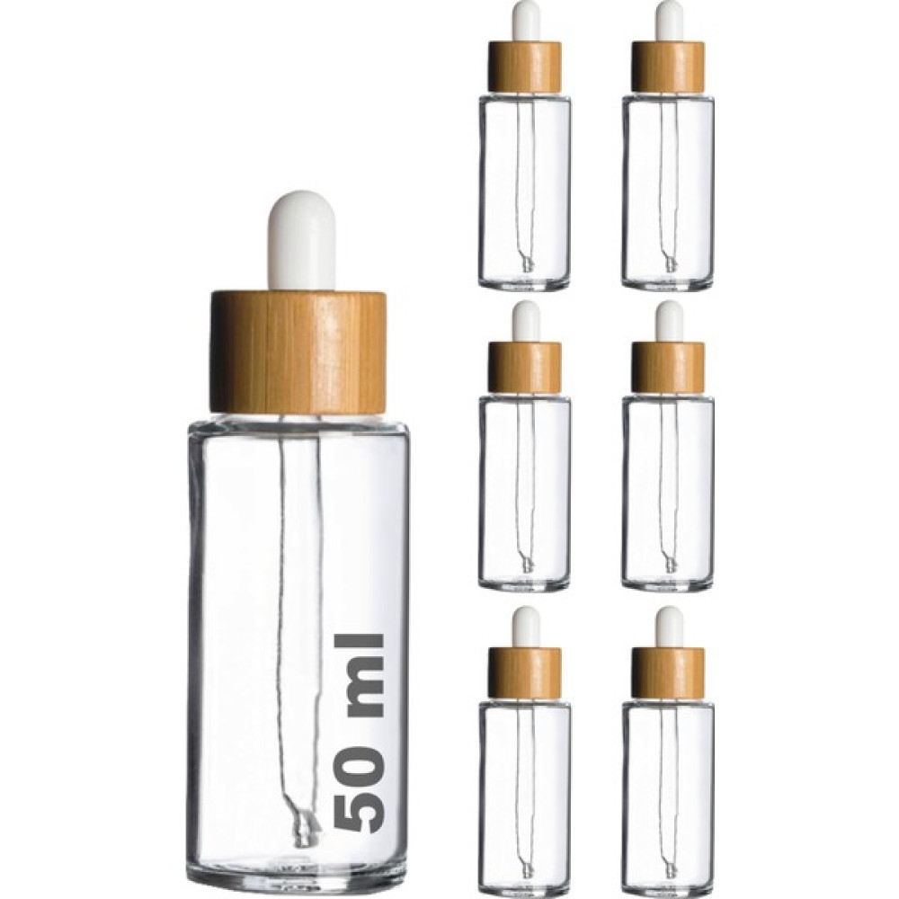 Afracam Damlalık 20 Ml, 50 Ml, 100ML Şeffaf Bambu Kapaklı Cam Şişe Dropper Ahşap Hijyen ve Temizlik Fiyatı