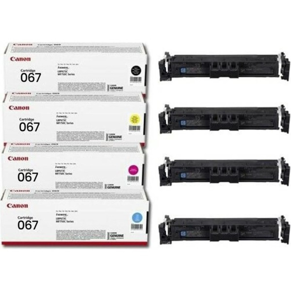 Afset Canon CRG-067 Orjinal 4 Renk Toner Seti - Kutusuz LBP631 / MF651CDW / MF655CDW/MF657CDW - Renkli Diğer Fiyatı