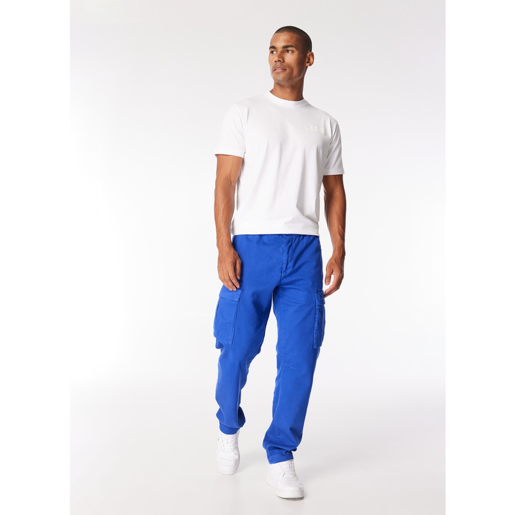 After Label Düz Paça Mavi Erkek Kargo Pantolon FIREBANKSTC407-_PANTALONE Uomo Giyim & İç Giyim Fiyatı