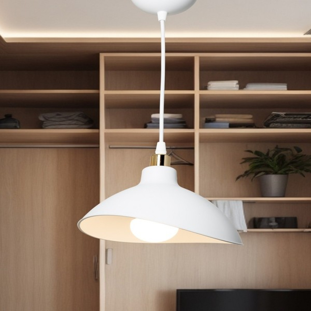 Ag Light Design Beyaz Sarkıt Avize Salon Mutfak Koridor Yatak Odası Lamba - 1'li Avize Fiyatı