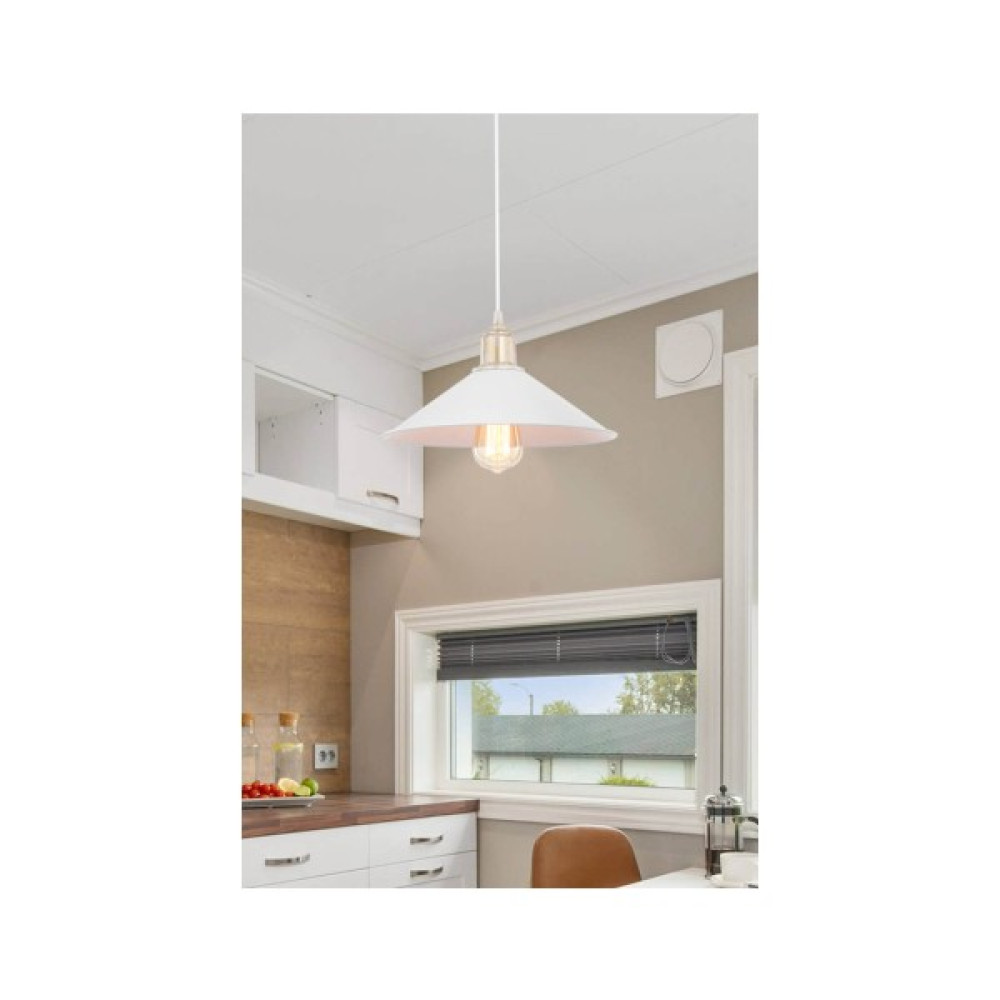Ag Light Design Beyaz Sarkıt Avize Salon Mutfak Koridor Yatak Odası Lamba - Eskitme - Beyaz - 1'li Avize Fiyatı