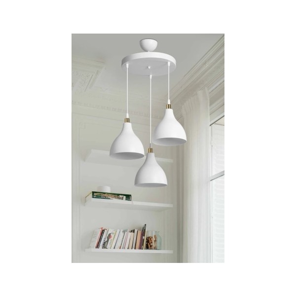 Ag Light Design Beyaz Sarkıt Avize Yatak Odası Salon Mutfak Koridor Lamba - Renkli Avize Fiyatı