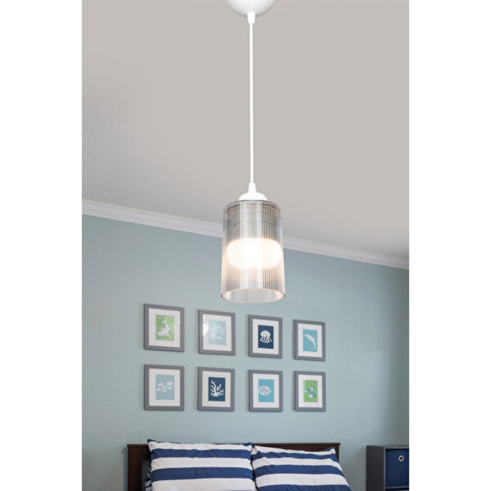 Ag Light Design Şeffaf Sarkıt Avize Salon Mutfak Koridor Yatak Odası Lamba - Beyaz - 1'li Avize Fiyatı