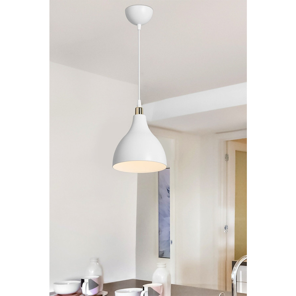 AG LightDesign Beyaz Sarkıt Avize Yatak Odası Salon Mutfak Koridor Lamba Avize Fiyatı